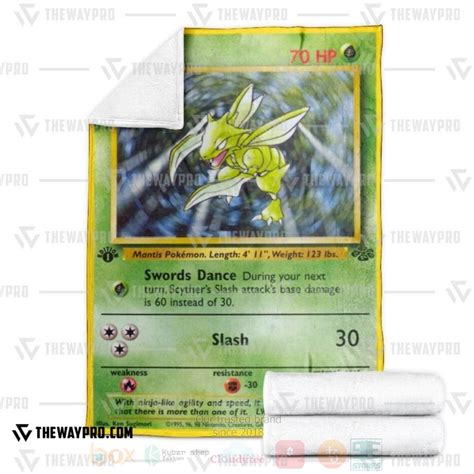 HOT Pokemon Scyther St Edition Fleece Blanket Express Your Unique