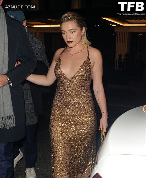 Florence Pugh Flashes Her Tits While Attending The Fashion Awards After Party In London Aznude