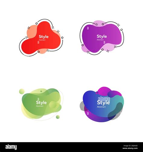 Colorful Irregular Shapes Set Stock Vector Image And Art Alamy