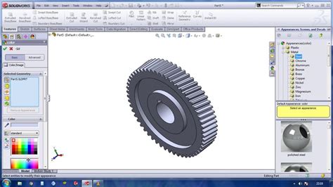 Solidworks Tutorial 01 How To Create Helical Gear Youtube