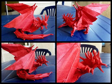 Origami Ancient Dragon Crease Pattern