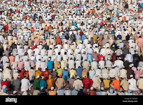 Festival Of Eid Ul Fitr Being Celebrated At The Jama Masjid Mosque In