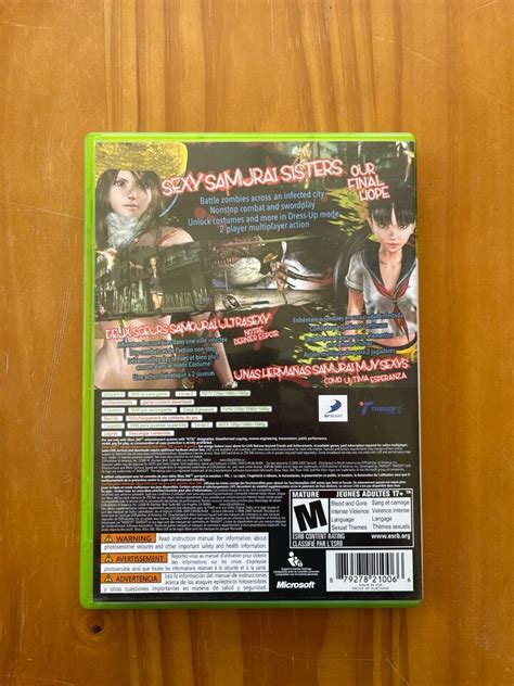 Onechanbara Bikini Samurai Squad Microsoft Xbox Case Manual Only Oem Ebay