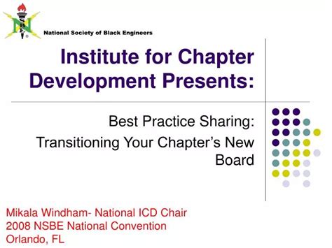 institute  chapter development presents powerpoint  id