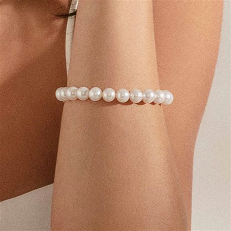 Bracciale Con Perle Coltivate Dacqua Dolce E Chiusura In Oro Bianco