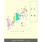 Ролик ремня грм паразитный Fora 1.6/2.0 (481H-1007071) CHERY ...