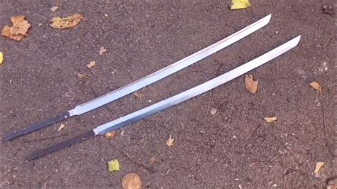 Изготовление катаны "ширасая". - YouTube
