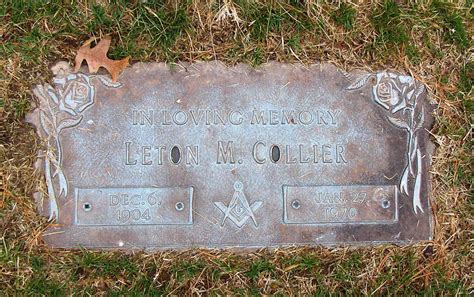 Leton M Collier Homenaje De Find A Grave