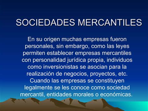 Sociedades Mercantiles PPT Descarga Gratuita