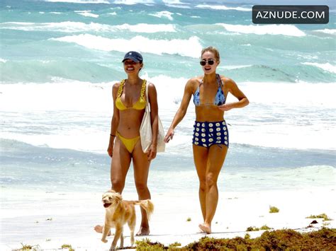Kelsey Merritt Sexy Soaks Up The Sun In A Yellow Bikini In Tulum Mexico Aznude
