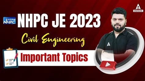 NHPC JE Civil Important Topics NHPC JE Recruitment 2023 YouTube