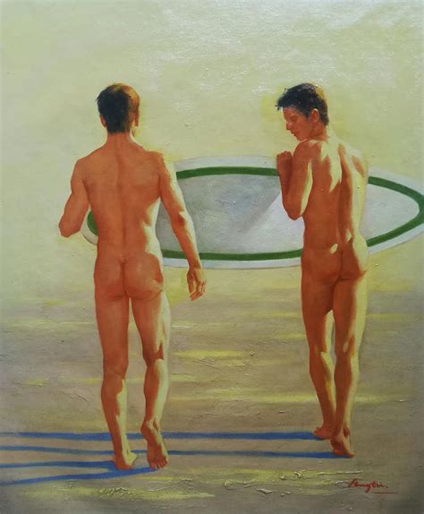 Original Drawing Male Nude Drawing By Hongtao Huang Artmajeur The