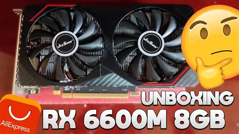 RX 6600m 8GB Jieshuo Do Aliexpress Unboxing Completo YouTube