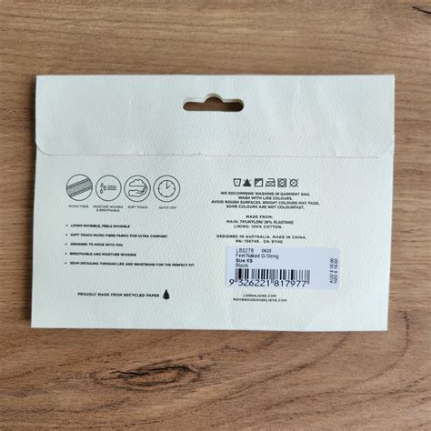 BNIB Lorna Jane Feel Naked Thong In Black Women S Fashion New Undergarments Loungewear On