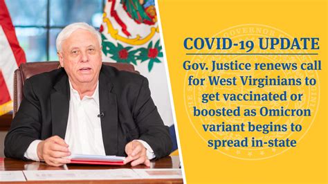 COVID 19 UPDATE Gov Justice Renews Call For West Virginians To Get