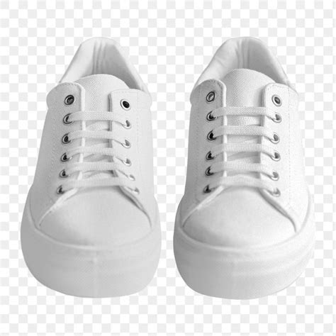 Unisex White Canvas Sneakers Mockup