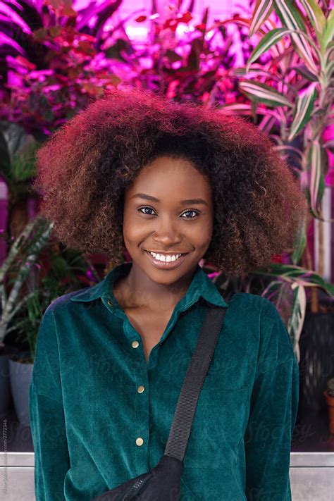 «sensual Closeup Portrait Of Young Beautiful Black African American