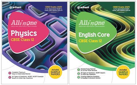 Arihant All In One Class 12th Physics For Cbse Exam 2024 And Arihant All In One Class 12th English