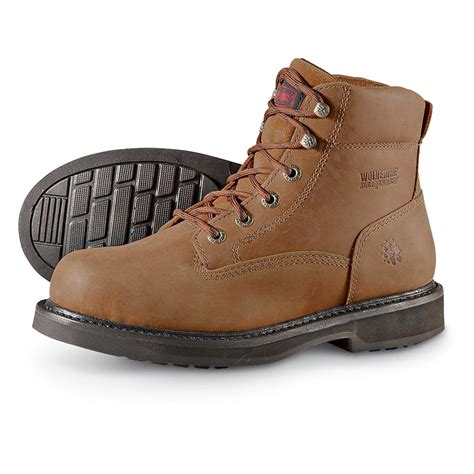 Men's Wolverine® 6" DuraShocks® Work Boots, Dark Brown - 190911, Work