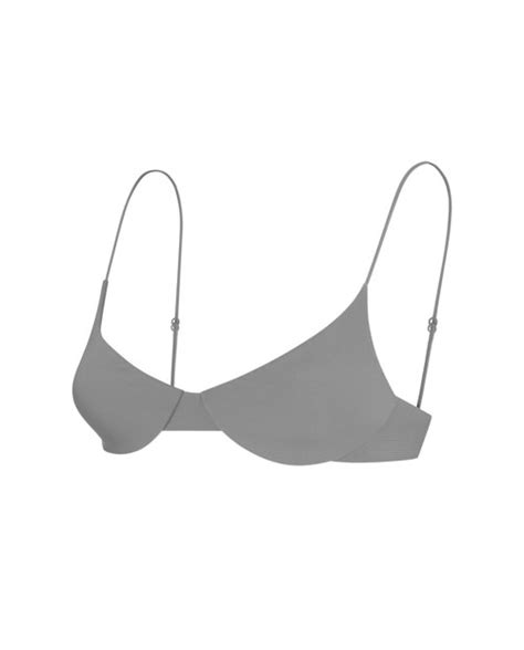 Grey Underwire Bralette Bikini Top Ark Swimwear Buy Online