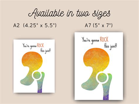 Hip Surgery Card, Funny Hip Replacement Get Well Soon Card, You're