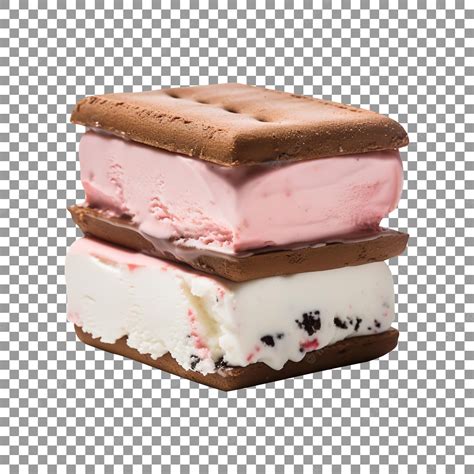 Premium Psd Delicious Neapolitan Ice Cream Sandwich Isolated On