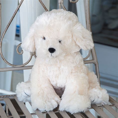 Billy Soft Fluffy Toy Dog Ivory ⋆ The White House Noosa