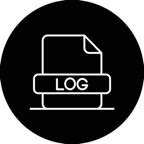 log file vector icon  vector art  vecteezy