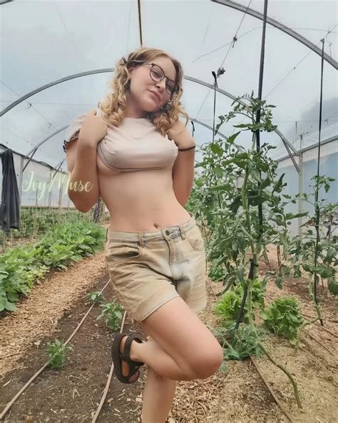 Getting A Bit Hot In The Greenhouse Nudes AmazingCurves NUDE PICS ORG