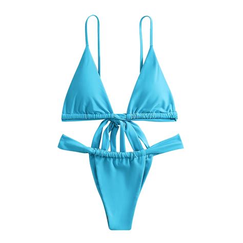 Bigersell Cheeky High Waisted Bikini Summer Swimsuit Sets Female