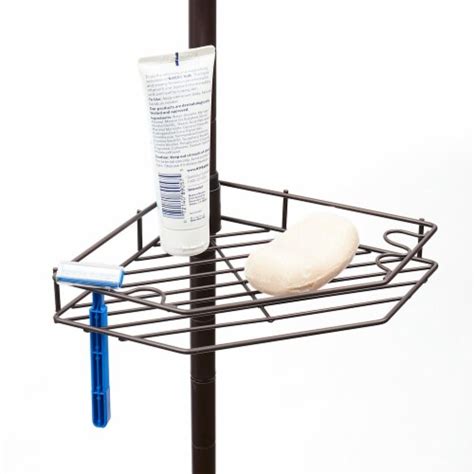 Home Basics 3 Tier Tension Rod Shower Caddy, Bronze, 1 Unit - Fred Meyer