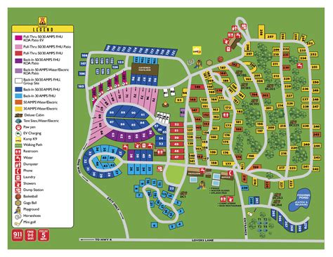 Campsite Map | Door County, Wisconsin | KOA