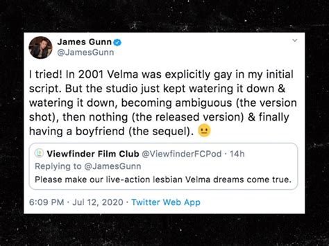 James Gunn Says Velma In Scooby Doo Was Explicitly Gay Studio Blocked It