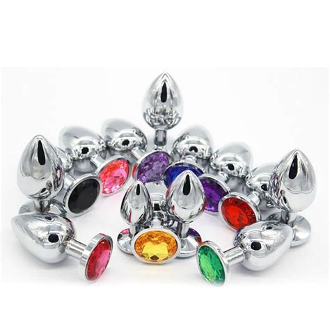 Sex 3ขนาด Anal Plug หวใจสแตนเลสสตลครสตล Butt Plug กระตน Anal Toys สำหรบผหญงผชายเกย