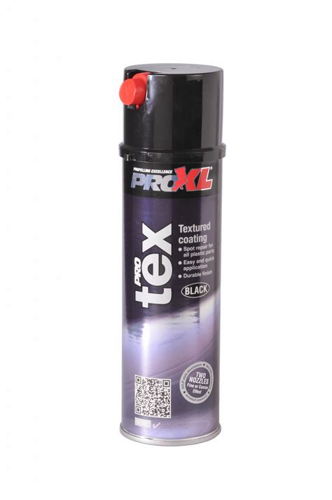 PRO XL Pro-Tex Texture Coat Aerosol 500ml (Black) | Refinish Systems Ltd