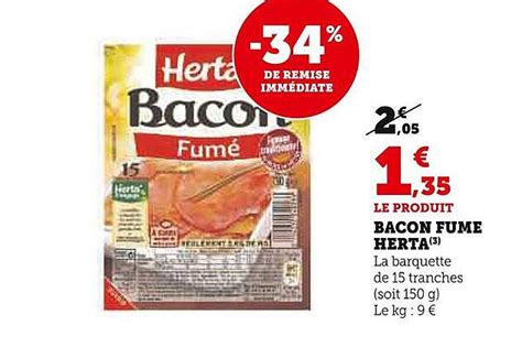 Promo Bacon Fum Herta Chez Super U Icatalogue Fr