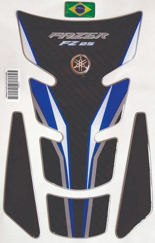 Protetor De Tanque Yamaha Fazer 250 Fz25 Azul 3d Tank Pad R 37 9