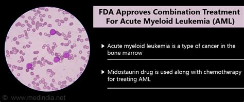 Midostaurin And Chemotherapy Combination Approved By Fda For Acute