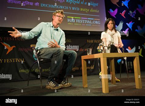 Mark Lynas Discussing Nuclear Power At Hay Festival 2014 © Jeff Morgan