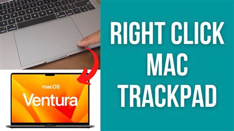 How To Right Click On Mac Trackpad Secondary Click On Macos Ventura