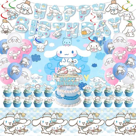 Cinnamoroll Birthday Decorations Backdrop Amazon Ca Grocery