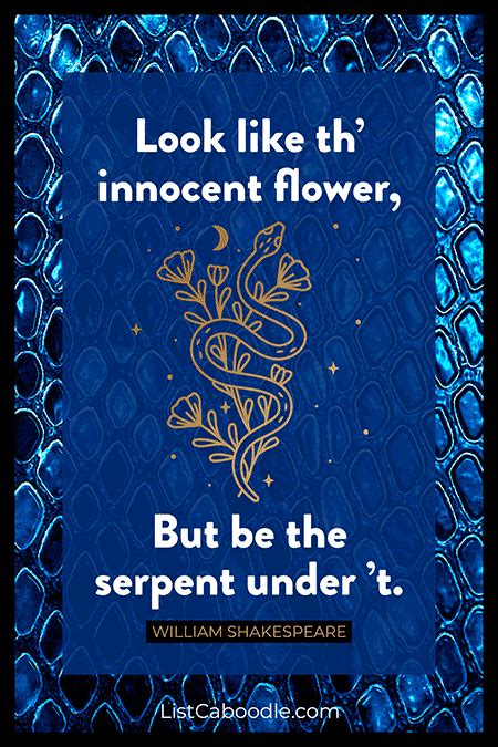 Snake Quotes And Serpent Sayings Listcaboodle