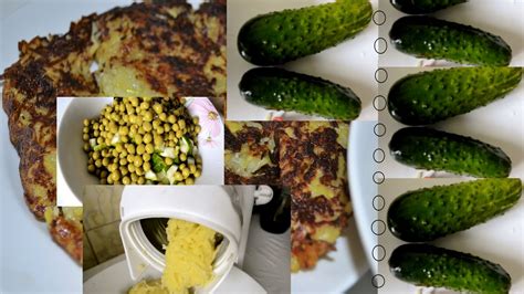 bliuda na uzin kartofelnaia babka  salat iz ogurcov youtube