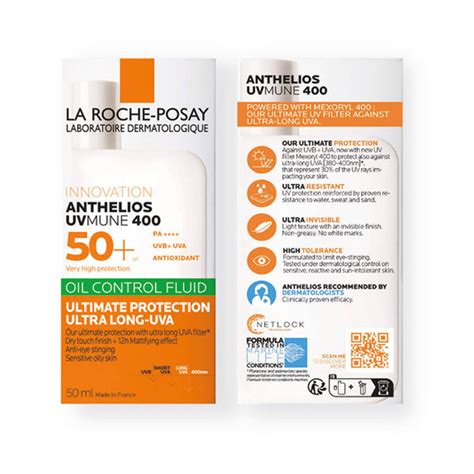 La Roche Posay Anthelios Uvmune 400 Spf50 Oil Control Invisible Fluid