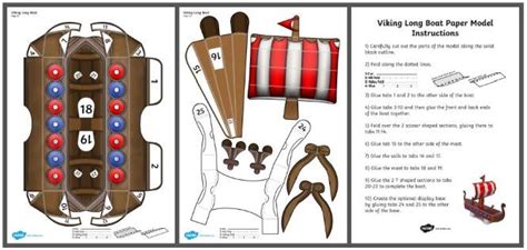 Viking Longship Template