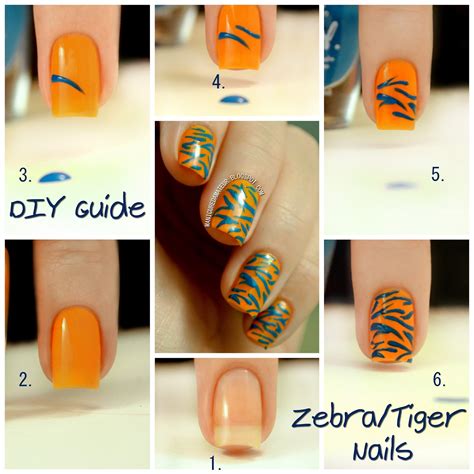 The Manicured Amateur L A Girl DIY Nail Art Kit Review Part Two DIY Tiger Zebra Stripes