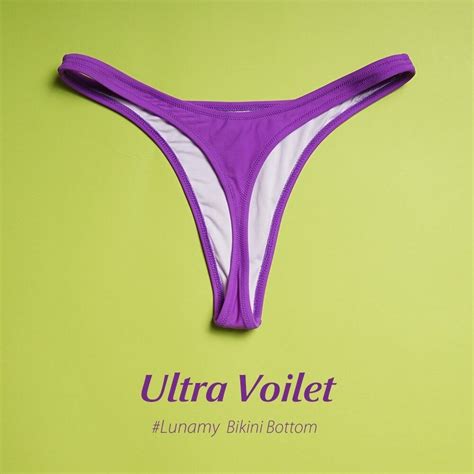 T Back Bikini Bottom Girl Sexy G String Swim Briefs Women Etsy