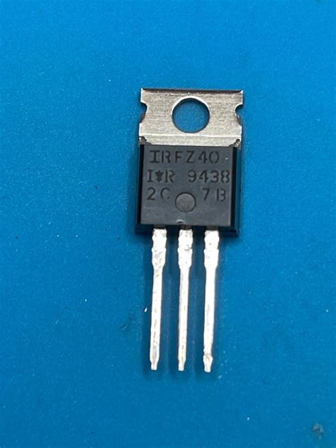International Rectifier IRFZ40 N-Channel 60V 50A MOSFET TO-220 1pc | eBay