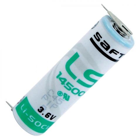 Купить батарейку SAFT LS 14500 3.6 v 2PF под пайку в BatteryMag