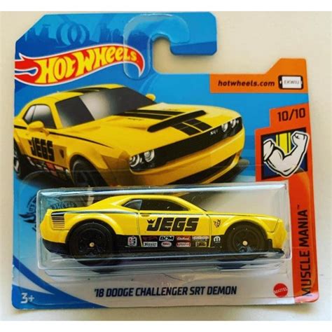 Dodge Challenger Srt Demon Muscle Mania Hot Wheels Shopee Brasil